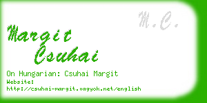 margit csuhai business card
